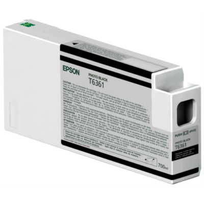 T636100 Epson Ultrachrome Hdr Photo Black INK, 700ML, Stylus
