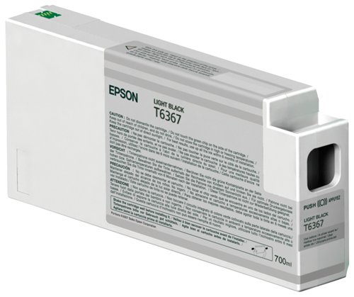 T636700 Epson Ultrachrome Hdr Light Black INK, 700ML, Stylus