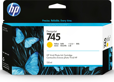 F9J96A Hp #745 130ML Yellow Ink Cartridge