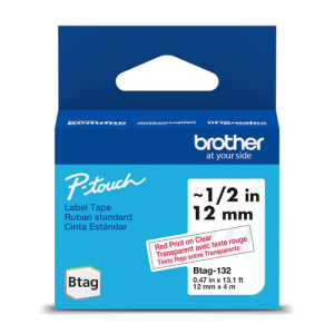 Btag132 Brother Brother Genuine BTAG132 Non-Laminated Tape f