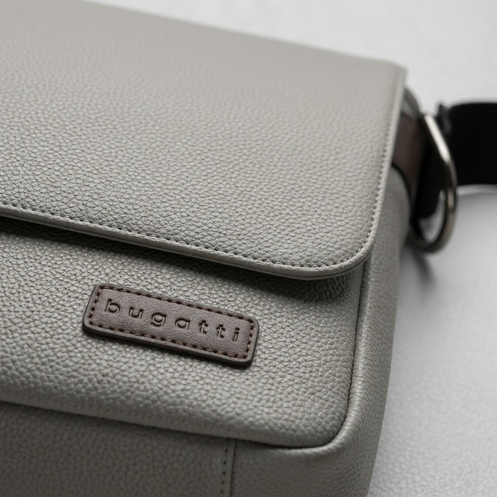 MSG2162BU-GREY Bugatti 14.1" CONTRAST Messenger bag