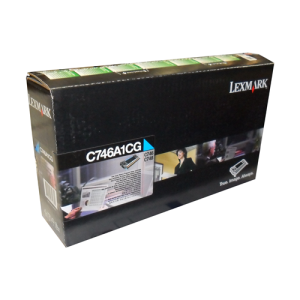 C746A1CG Lexmark C746, C748 Cyan Return Pgm Toner 7K