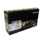 C746A1YG Lexmark C746, C748 Yellow Return Pgm Toner 7K