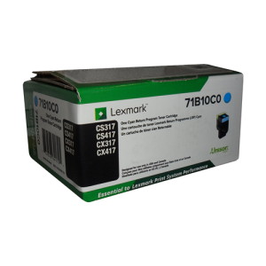 71B10C0 Lexmark CS/X317/417/517 Cyan Ret Program Toner 2.3K