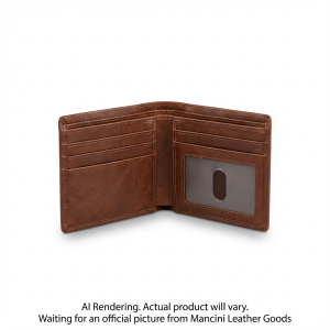 18-201-BROWN Mancini Leather Goods Mancini Brand