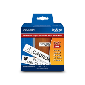 DK4205 Continuous Length Removable Paper Tape 62MM