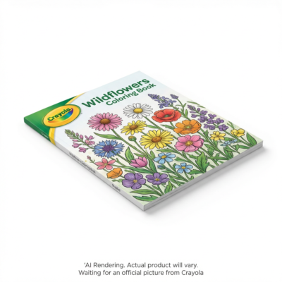 04-8982 Crayola Canada 40pg Colouring Book, Wildflowers