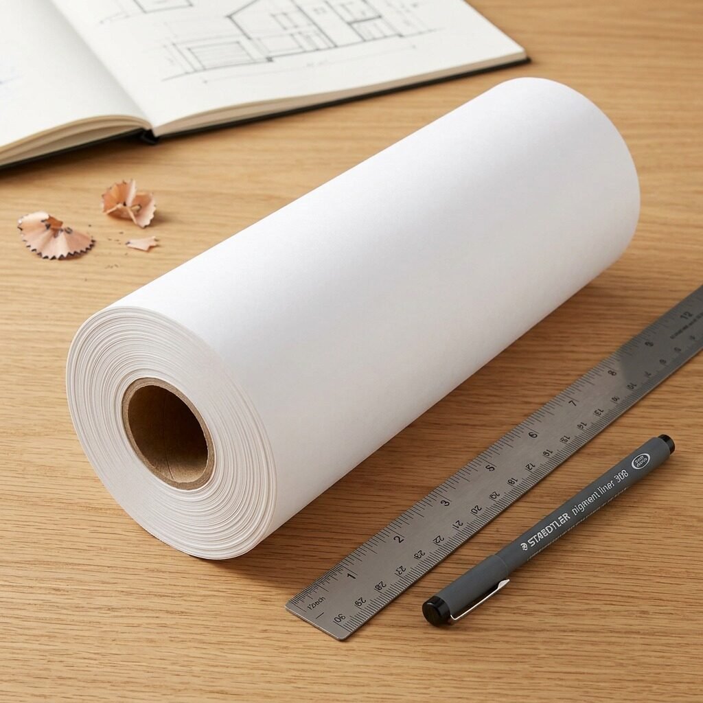 937S-1250R03 STAEDTLER Paper sketch 12''x50yd roll white 3T