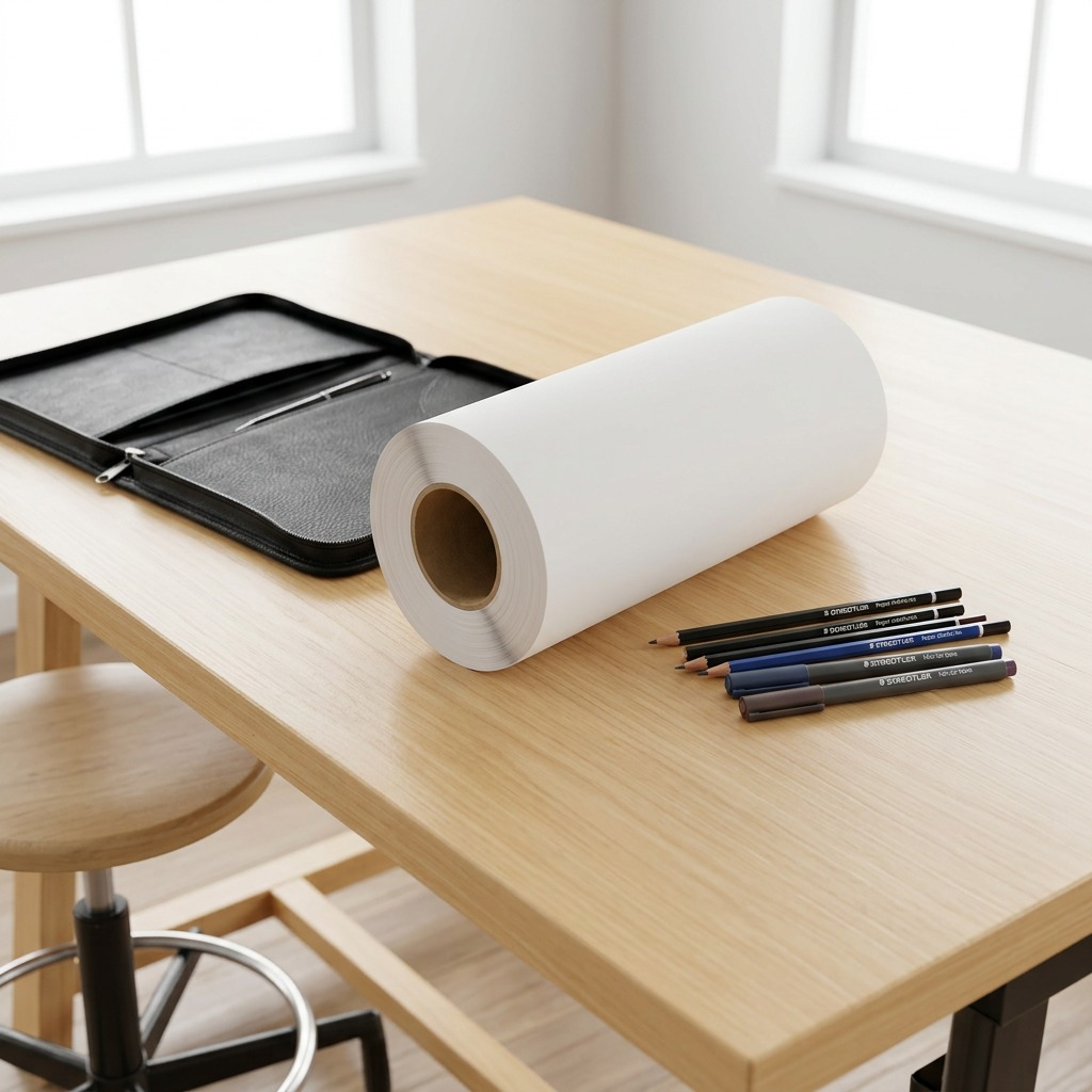937S-1250R03 STAEDTLER Paper sketch 12''x50yd roll white 3T
