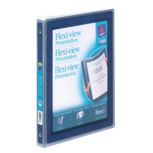 15766 Specialty Presentation BINDERS, FLEXIVIEW, 1/2" Blue
