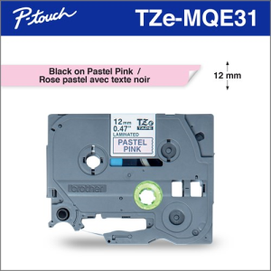 TZEMQE31 Brother TAPE PASTEL PINK (MATT LAMINATED)