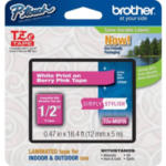 TZEMQP35 Brother WHITE/BERRY PINK (12MM)