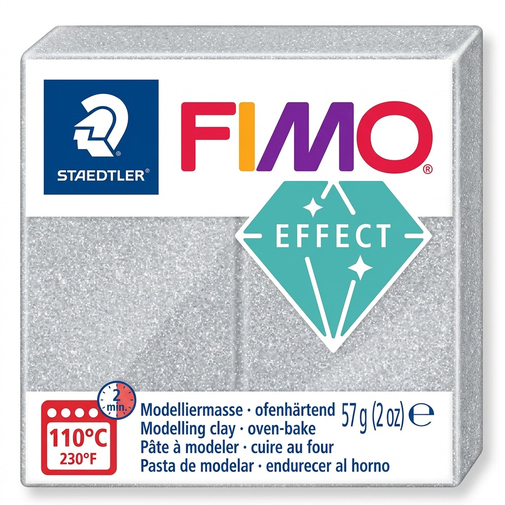 8010-81 STAEDTLER Mod. clay Fimo effect Metallic Silver