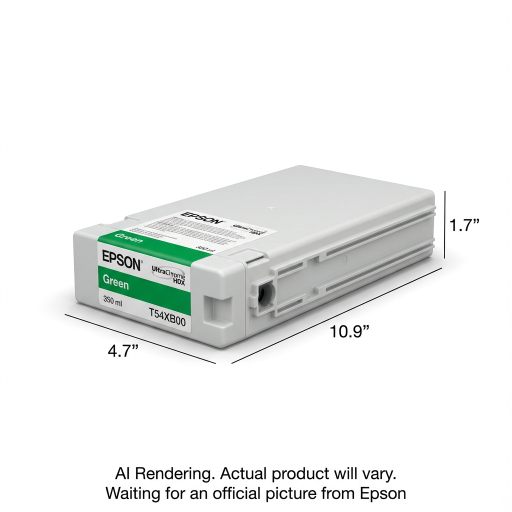 T54XB00 Epson EPSON UltraChrome HDX Green Ink 350 ML