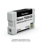 T50S120 Epson ULTRACHROME XD3 Photo Black Cartridge, 350MLT5