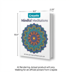 04-8981 Crayola Canada 40pg Colouring Book, Mindful Meditati