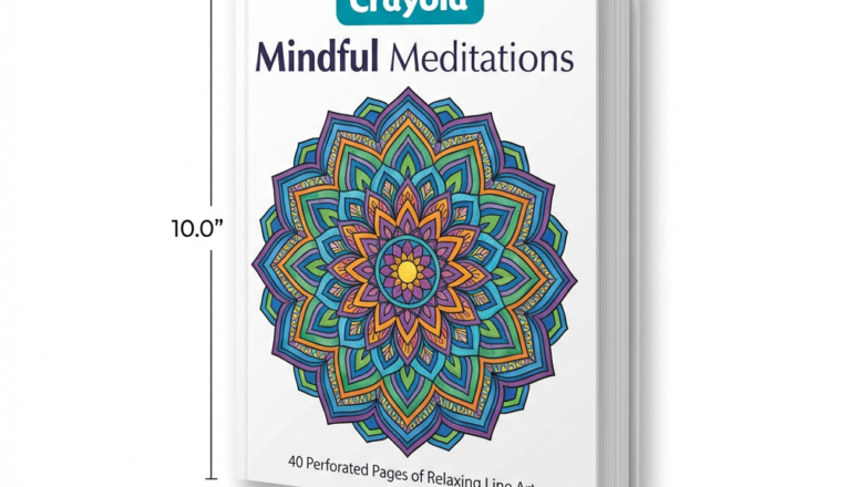 04-8981 Crayola Canada 40pg Colouring Book, Mindful Meditati