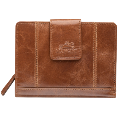 8700371-COGNAC Mancini Leather Goods Mancini Brand