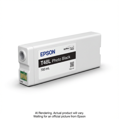 T48L120 Epson ULTRACHROME PRO6 Photo Black Cartridge, 700MLT