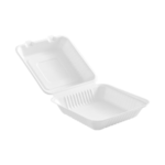 6010 Globe Commercial Products Compostable Hinged Containers