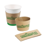 6086 Globe Commercial Products Coffee Cup Sleeves - 12 Oz to