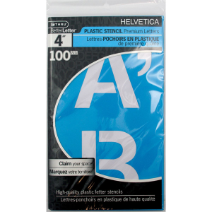 15834 Acme United Limited Helvetica Stencil 4?, Caps Poch