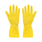 7769 Globe Commercial Products Rubber Gloves Flocklined? Yel