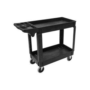 5800 Globe Commercial Products HD Lipped Utility Cart Medium