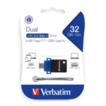 99154 Verbatim Verbatim 32GB SnG Dual USB 3.0 for USB-C Devi