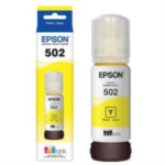 T502420-S Epson T502 Ink Bottle, Dye Yellow, w/Sensor