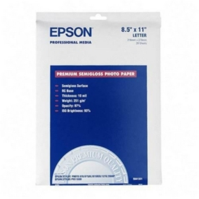 S041331 Epson EPSON Premium Photo Paper Semi-gloss, Letter S