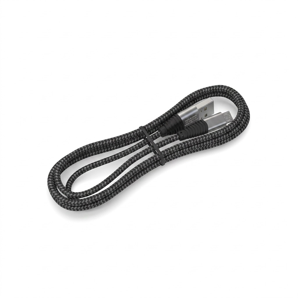 TBBFC3M TechBasic Bulk 3 ft Braided Micro USB Charging Cable