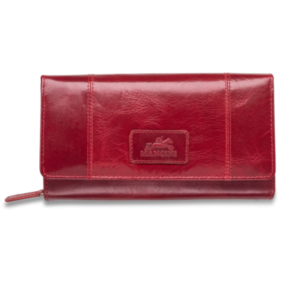 8700300-RED Mancini Leather Goods Mancini Brand