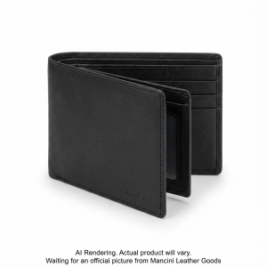 18-201-BLACK Mancini Leather Goods Mancini Brand