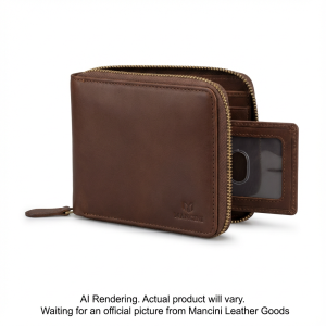 8700159-BROWN Mancini Leather Goods Mancini Brand