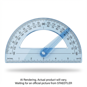 56854-15BK02 STAEDTLER Protractor, 6" with arm BK