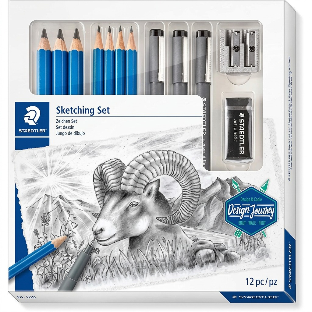 61-100 STAEDTLER Mixed Sketching Set 100% PEFC