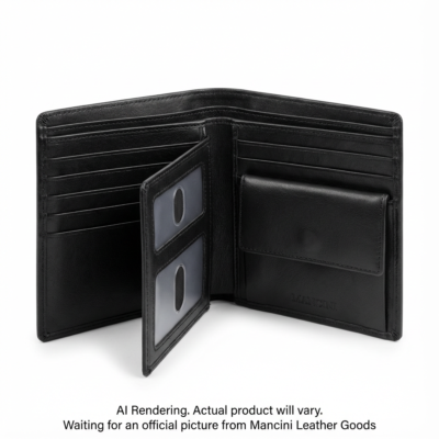 52955-BLACK Mancini Leather Goods Mancini Brand