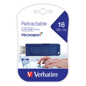 97275 Verbatim Verbatim 16GB USB Blue Retract