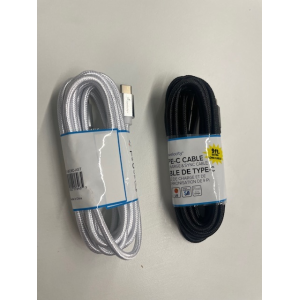 TVCVBC9CAST Wicked Audio TRAVELOCITY 9 Foot Braided Type-C C