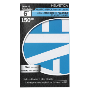 15829 Acme United Limited Helvetica Stencil 6?, Caps Pochoir