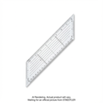 964-10-45A02NA STAEDTLER Set square clr. acryl.10'' 45/90 hp