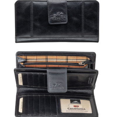 8700373-BLACK Mancini Leather Goods Mancini Brand