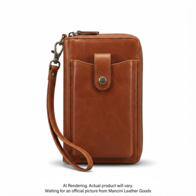 8700044-COGNAC Mancini Leather Goods Mancini Brand