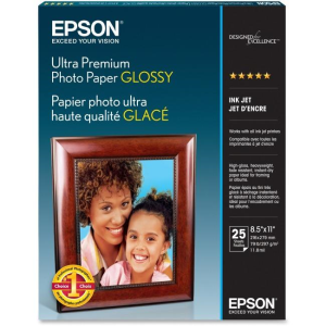 S042182 Epson Ultra premium Photo Paper Glossy, Letter, 25 S