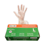 8002 Globe Commercial Products Polyethylene Gloves Powder Fr