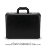 86476-BLACK Mancini Leather Goods Expandable Attach? Case
