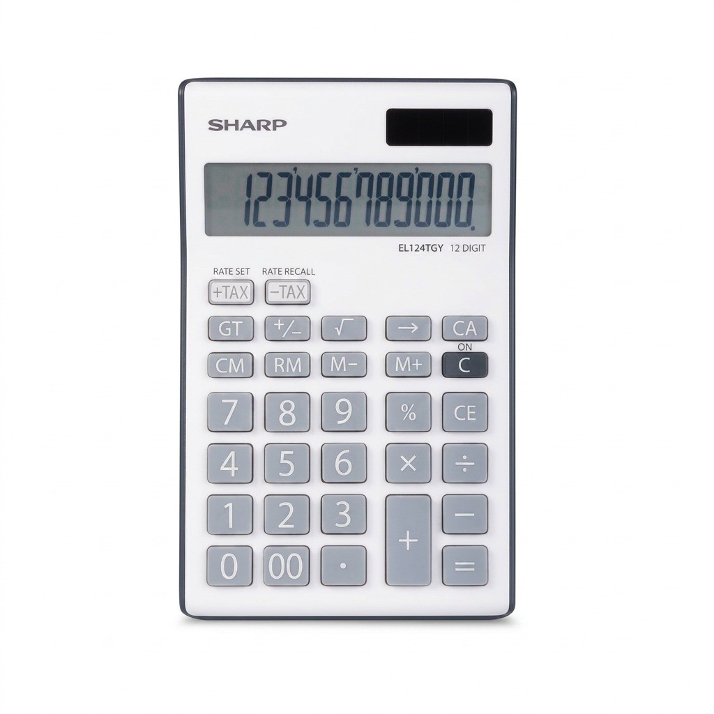 EL124TGY SHARP Canada SHARP EL124TGY Twin Power 12-digit Dis