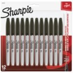 1812419 Sharpie Sharpie Fine 12Ct Black