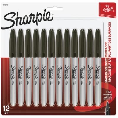 1812419 Sharpie Sharpie Fine 12Ct Black